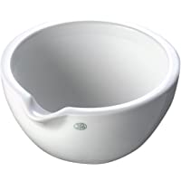 neolab S de 1138 Porcelana Mortero con boquilla- áspero- 140 mm x 70 mm- 325 ml